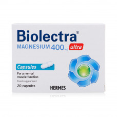 Hermes biolectra magnesium 400 mg ultra capsules – 20 capsules