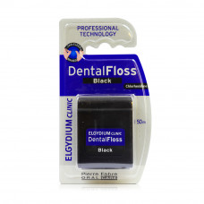 Elgydium Dental Floss Clinic Black Chlorhex 50M