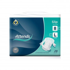 Attends slip active 8, large, (pack of 28 pieces)
