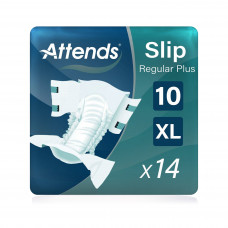 Attends slip regular plus 10 extra large (14 pieces)