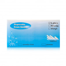 Latex Disposable Gloves Pf Medium