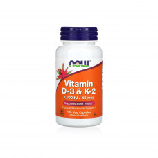 Now Vitamin D3 K2 Veg  Capsules 