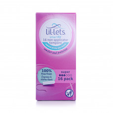 Lil-Lets Non Applicator Tampons Super 16S (600)