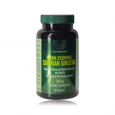 Ultimate herbal essentials siberian ginseng 250mg capsules – 90 capsules