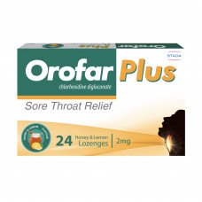 Orofar Plus Sore Throat Honey & Lemon Chlorhexidine
