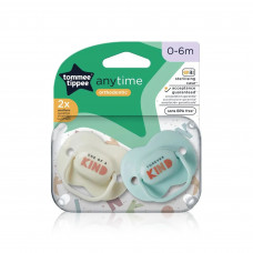 Tommee Tippee Anytime Soother 0-6M x 2