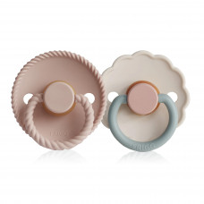 FD Silicone Pacifier 0-6M 2-P Blush Coton Candy S1