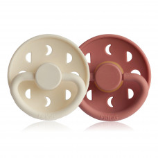 FD Silicone Pacifier 6-18M 2-P Cream Powder Blush S2