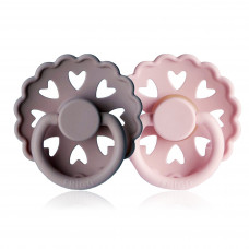 FF Latex Pacifier 0-6M 2-P Twilight Mauve Lilac S1 FF Latex Pacifier 0-6M 2-P Twilight Mauve Lilac S1