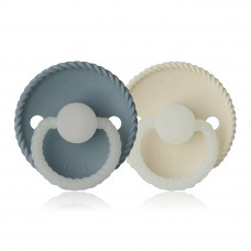 FR Silcone Pacifer 6-18 2-P Stone Blu Nt Cream Nt S2 FR Silcone Pacifer 6-18 2-P Stone Blu Nt Cream Nt S2