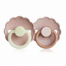 FD Latex Pacifier 0-6M 2-P Blush Night Biscuit S1