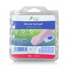 Health Choice Double Hard Silicone Heel Pad - Medium, 2 Pieces Health Choice Double Hard Silicone Heel Pad - Medium, 2 Pieces