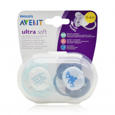 Avent Ultra Soft Pacifier 0-6 M Boy SCF091/07