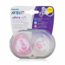 Avent Soft Soother 0-6 Months Girl Mix Deco SCF091/09 Avent Soft Soother 0-6 Months Girl Mix Deco SCF091/09