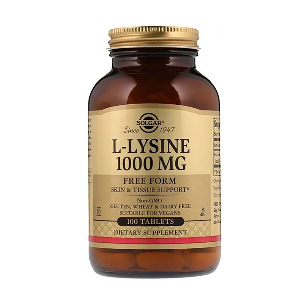 Solgar L‑Lysine 1000 mg – 100 Tablets