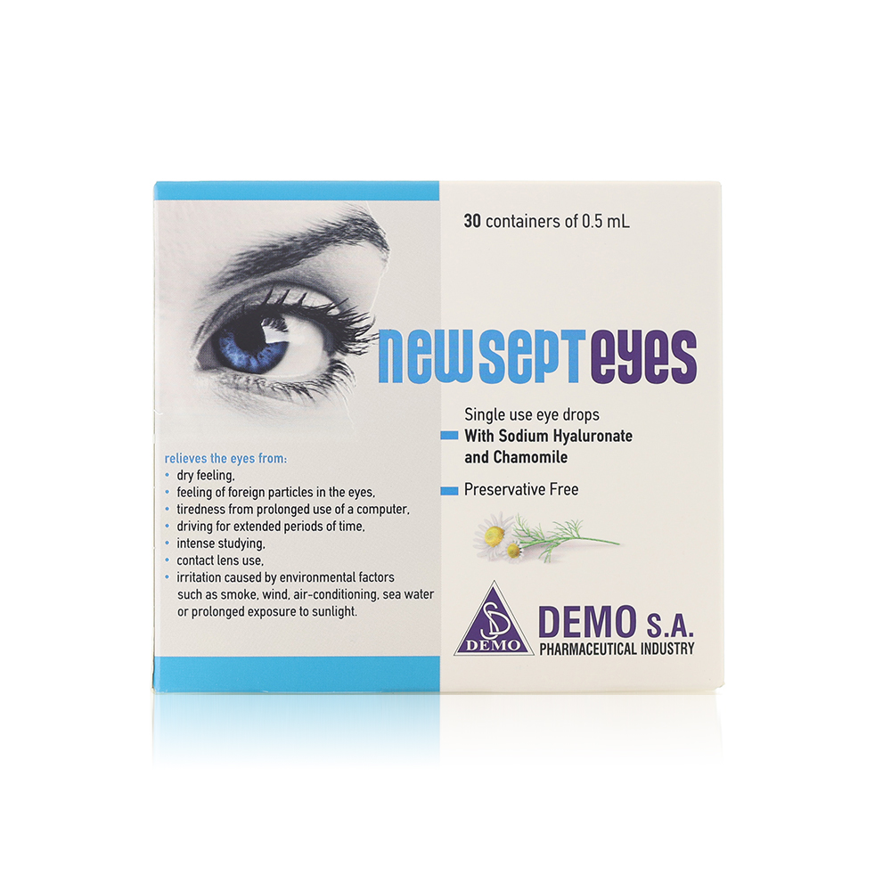 Newsept eyes single dose eye drops 0.5 ml 30 containers