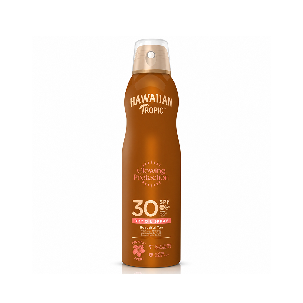 Hawaiian Tropic Glowing Protection Dry Oil Spray SPF30