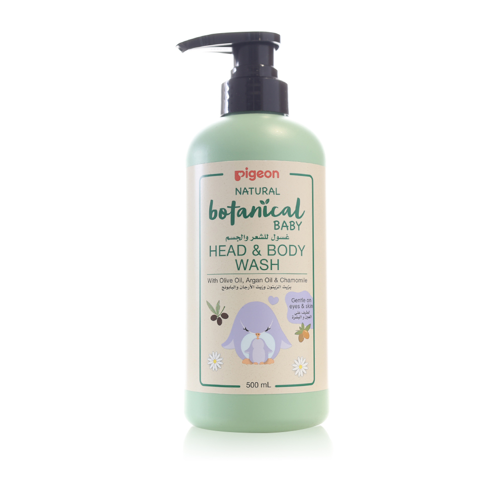 Pigeon nat botanical baby head&body wash 500ml(380