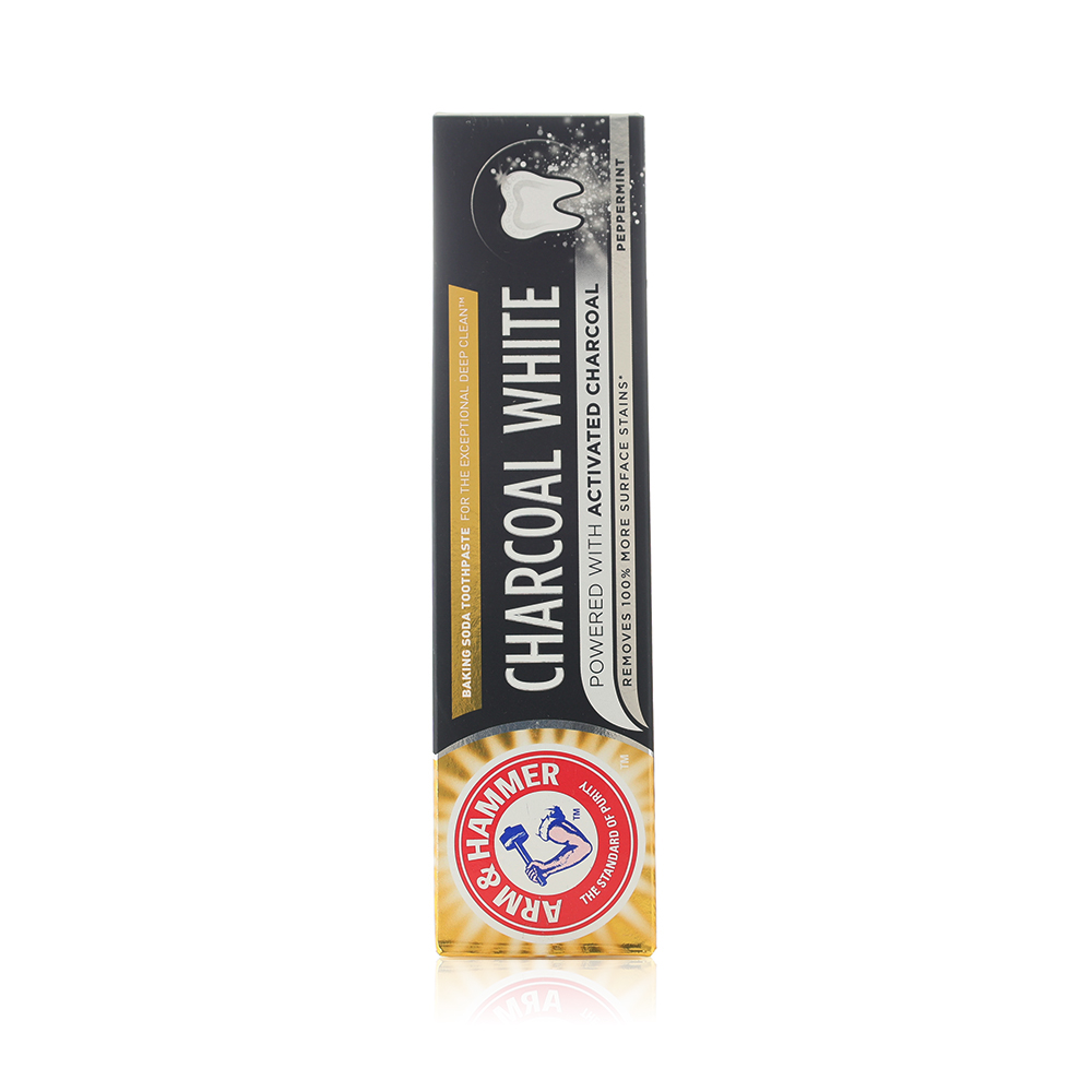 Arm & hammer charcoal white toothpaste, 75ml