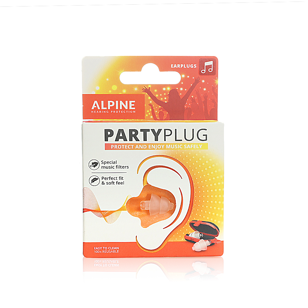 Alpine Partyplug Earplugs Transparant 1 Pair(3558)