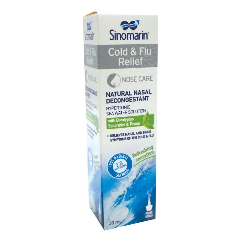 SINOMARIN COLD & FLU RELIEF NASAL SPRAY 30ML