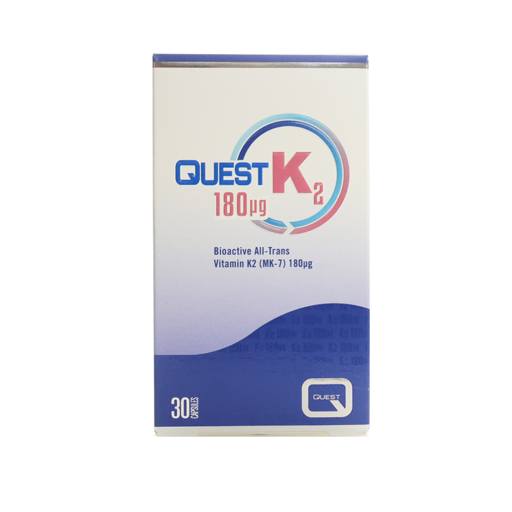 Quest 180mcg Vitamin K2 Supplement, 30 capsules