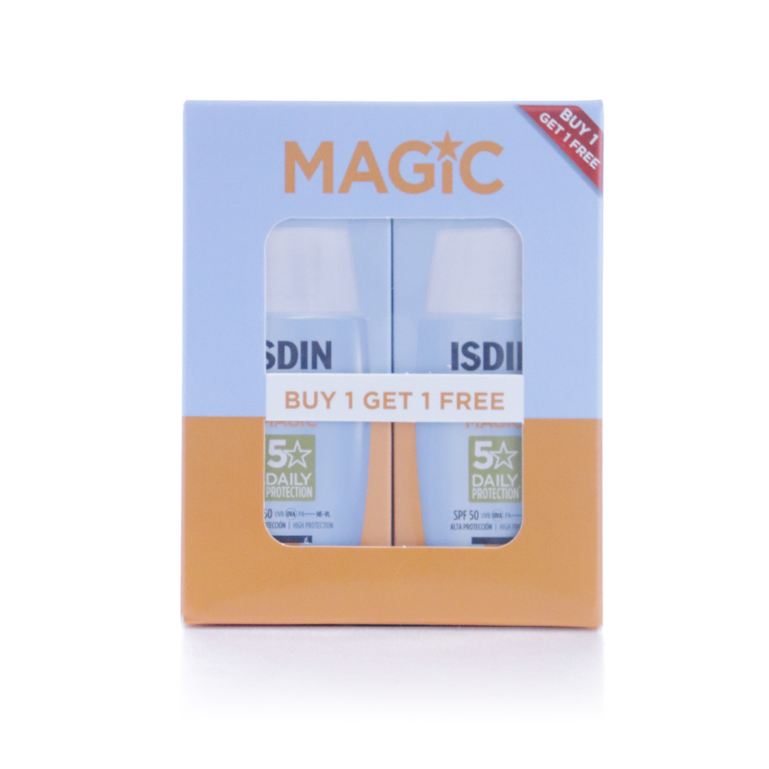 Isdin fotoprotector fusion water magic spf50 – 50ml (promo: buy 1, get 1 free)