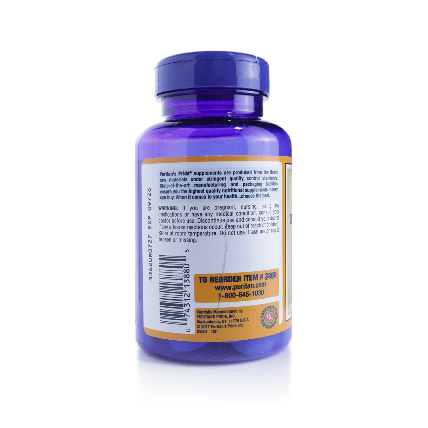 Puritan’s Pride Vitamin C500 mg Chewable with Rose Hips Tablets