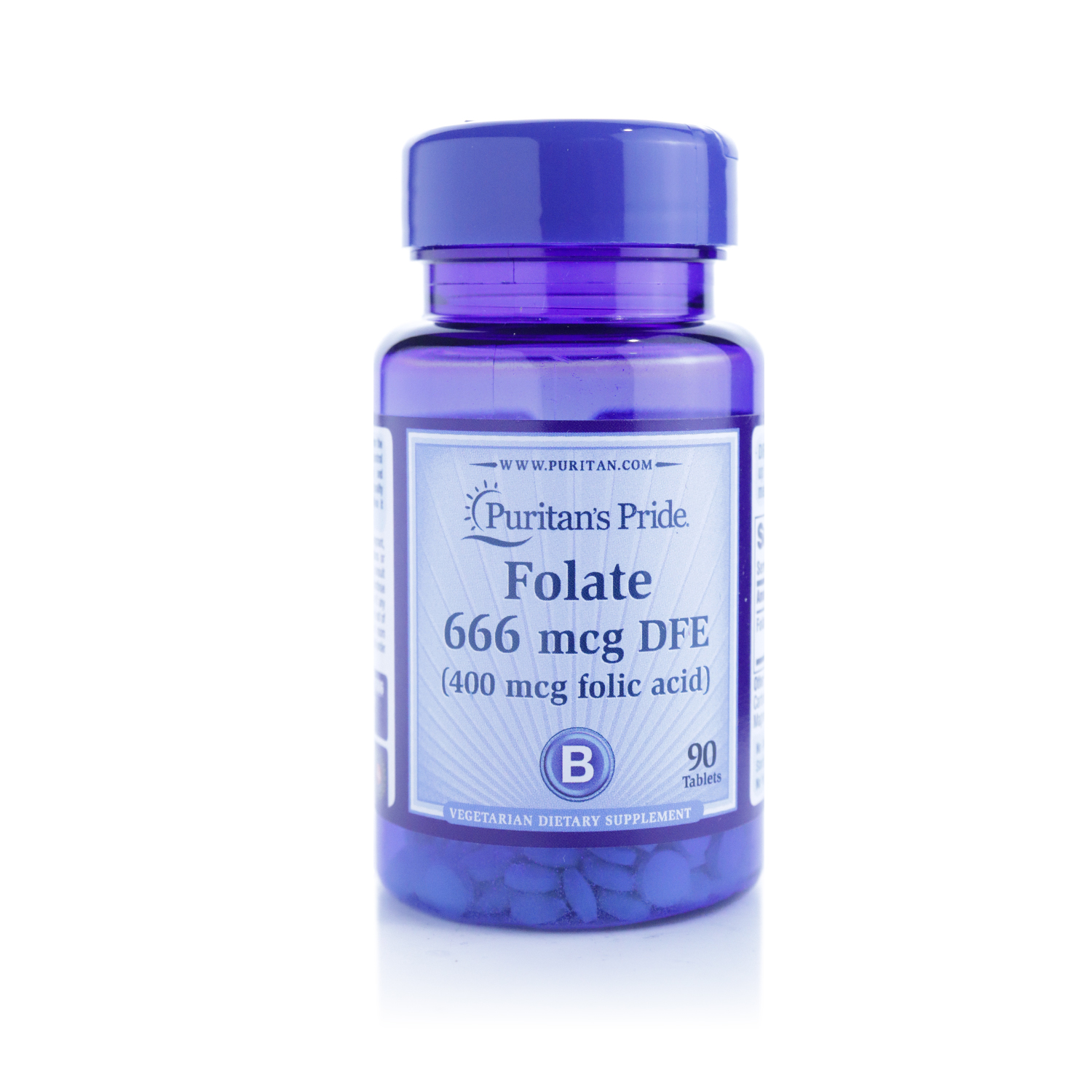 Puritan's Pride Folic Acid 400mcg Tablets