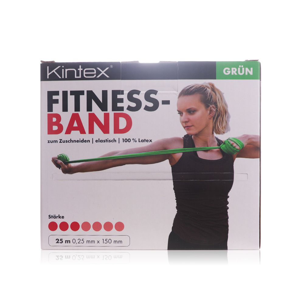 Kintex Fitness Band Bulk Roll 25M Green
