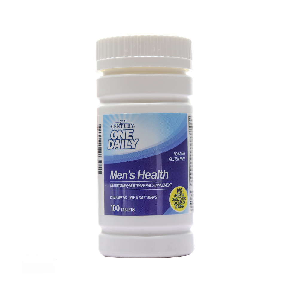 21st century one daily men's health multivitamin multimineral supplement (100 tablets)