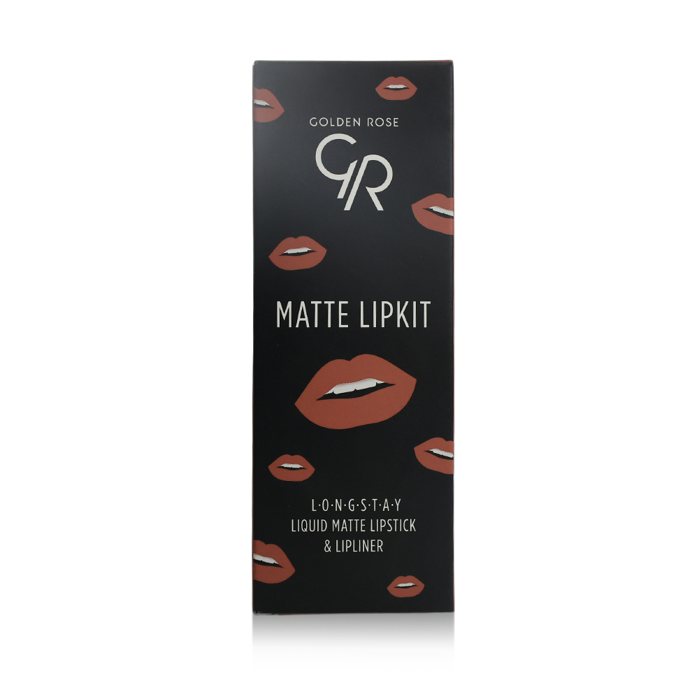 G.R Matte Lipkit (Liquid Lipstick & Lipliner) – Warm Sable