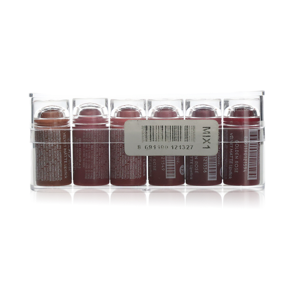 G.R Velvet Matte Mini Lipstick Set – 6pcs Mix-1 Nude