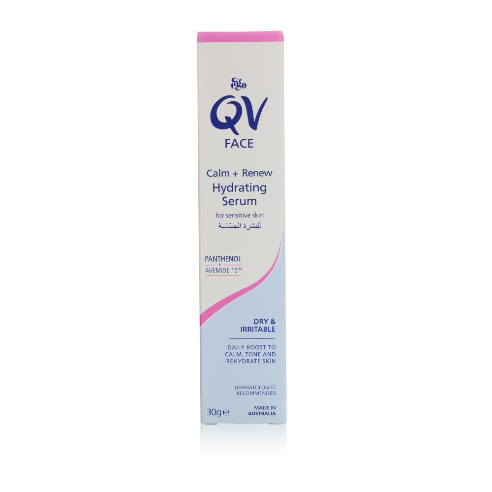 Ego qv calm + renew hydrating face serum for sensitive skin 30g