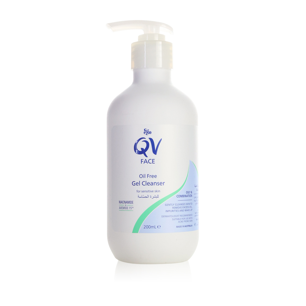 Ego qv face oil free gel cleanser 200ml