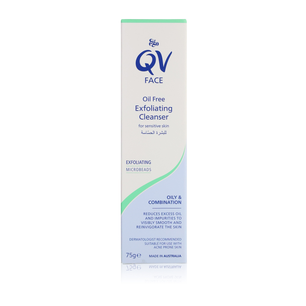 Ego qv face oil free exfoliating cleanser 75g