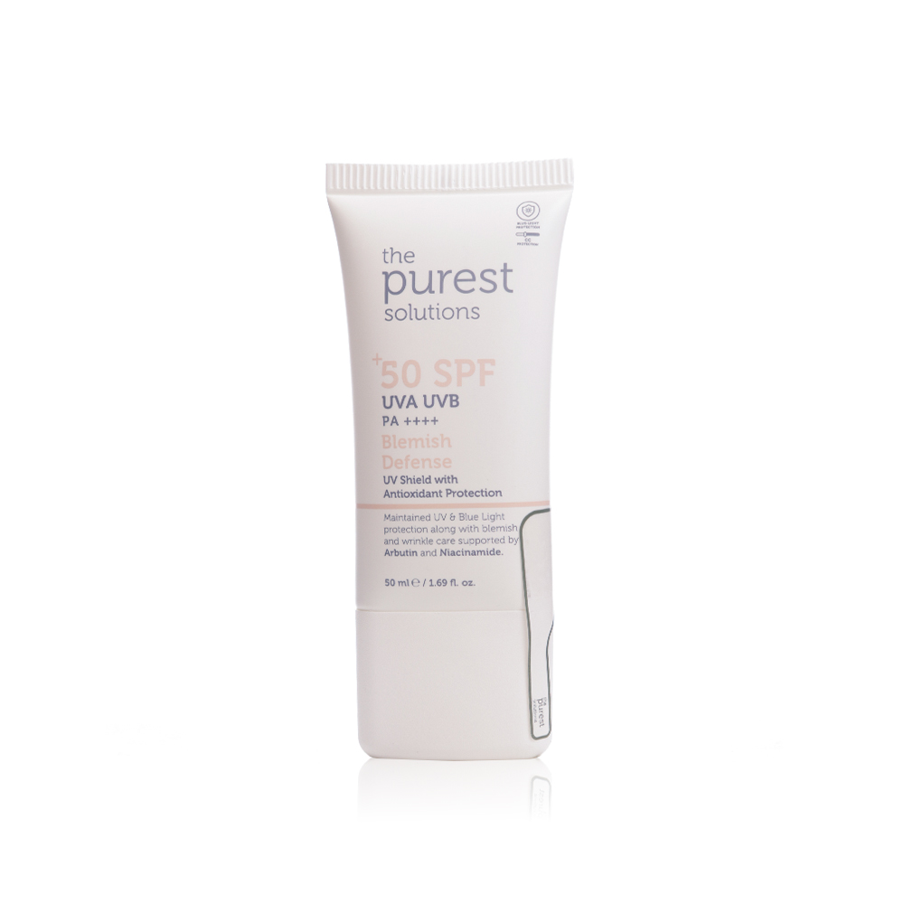 The purest blemish defense sunscreen
