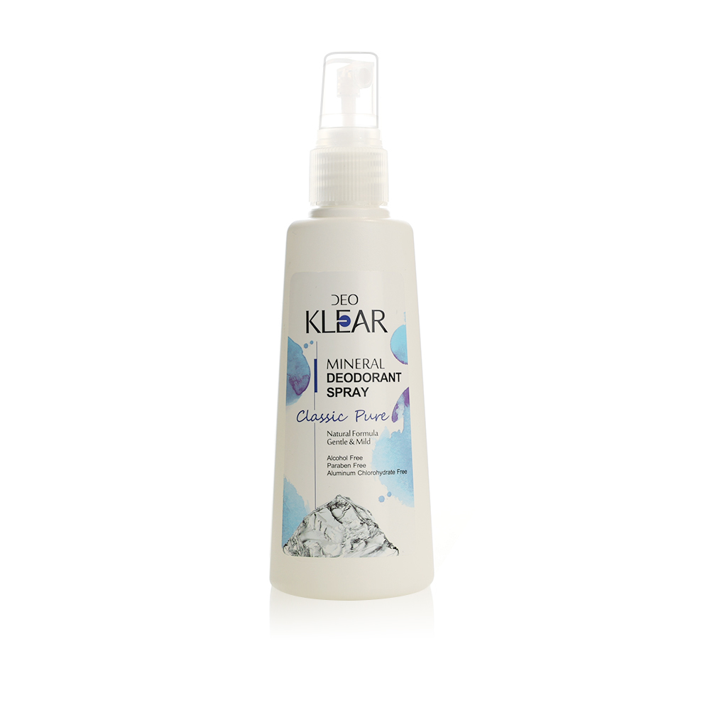 Deo klear mineral deodorant spray - classic pure 100 ml