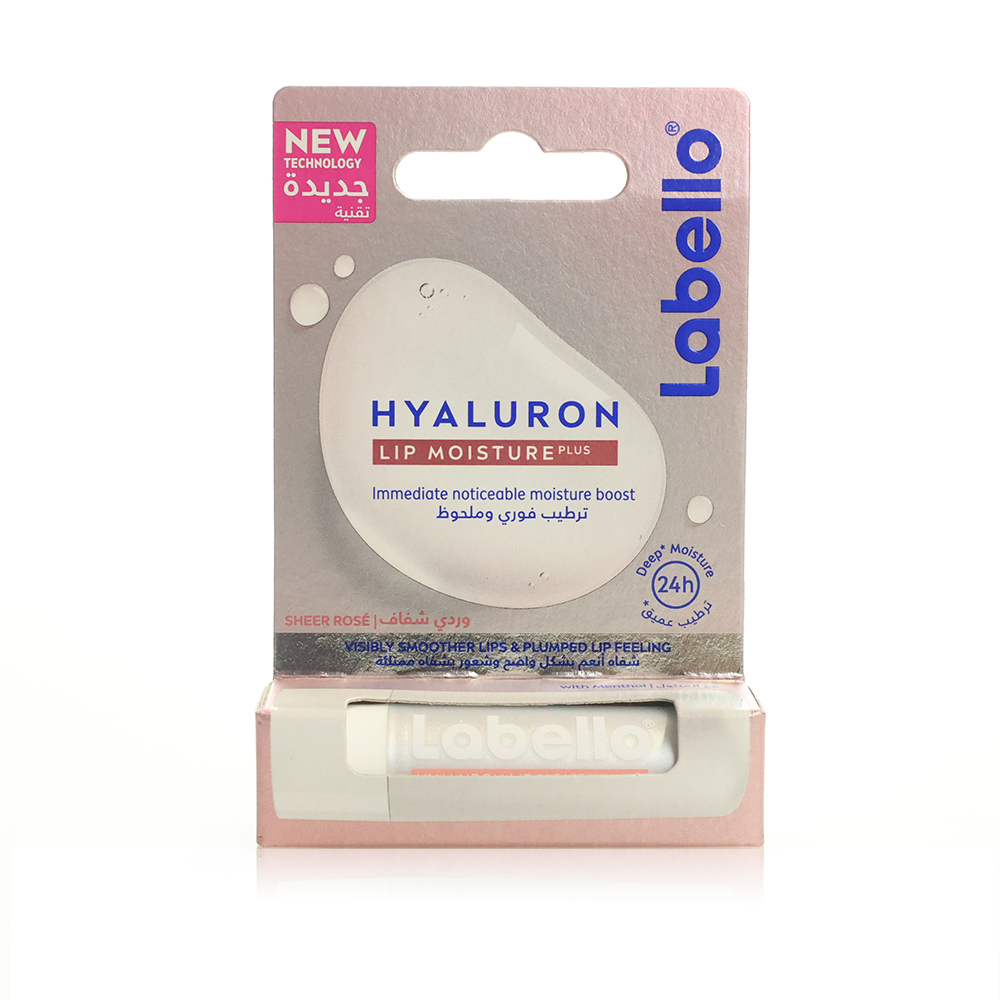 Labello Hyaluron Sheer Rose Lip Balm 5.2Gm(558)