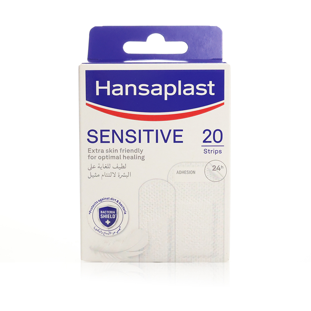 Hansaplast Sensitive Plasters, 20 Strips