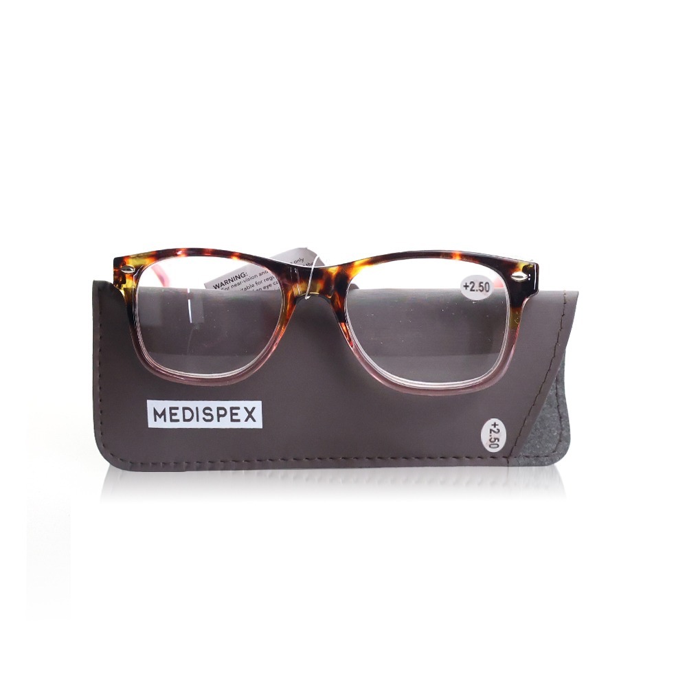 Medispex Glasses Brown +2.5