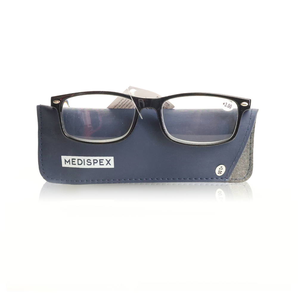 Medispex Glasses Shiny Blue +3.0 