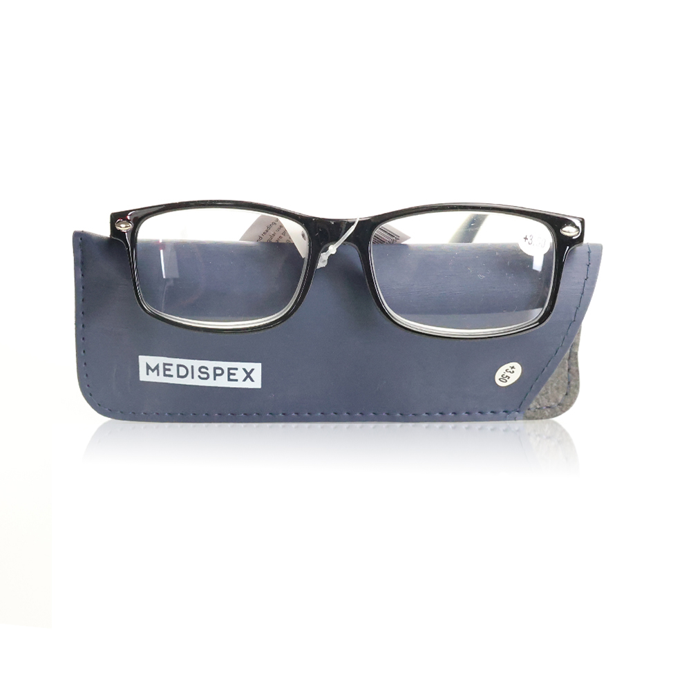 Medispex Glasses Shiny Blue +3.5 