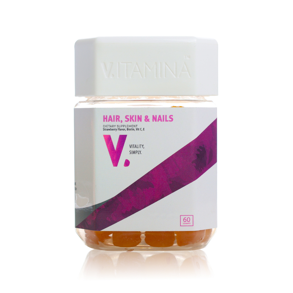 V.Itamina Hair,Skin & Nails Gummies, 60 Gummies