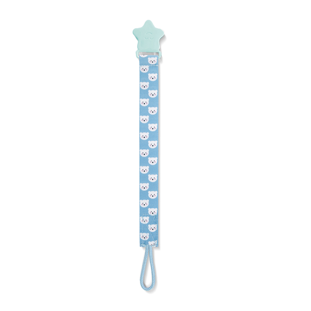 Babyjem Print Pacifier Holder Newborn 0 M+ Blue