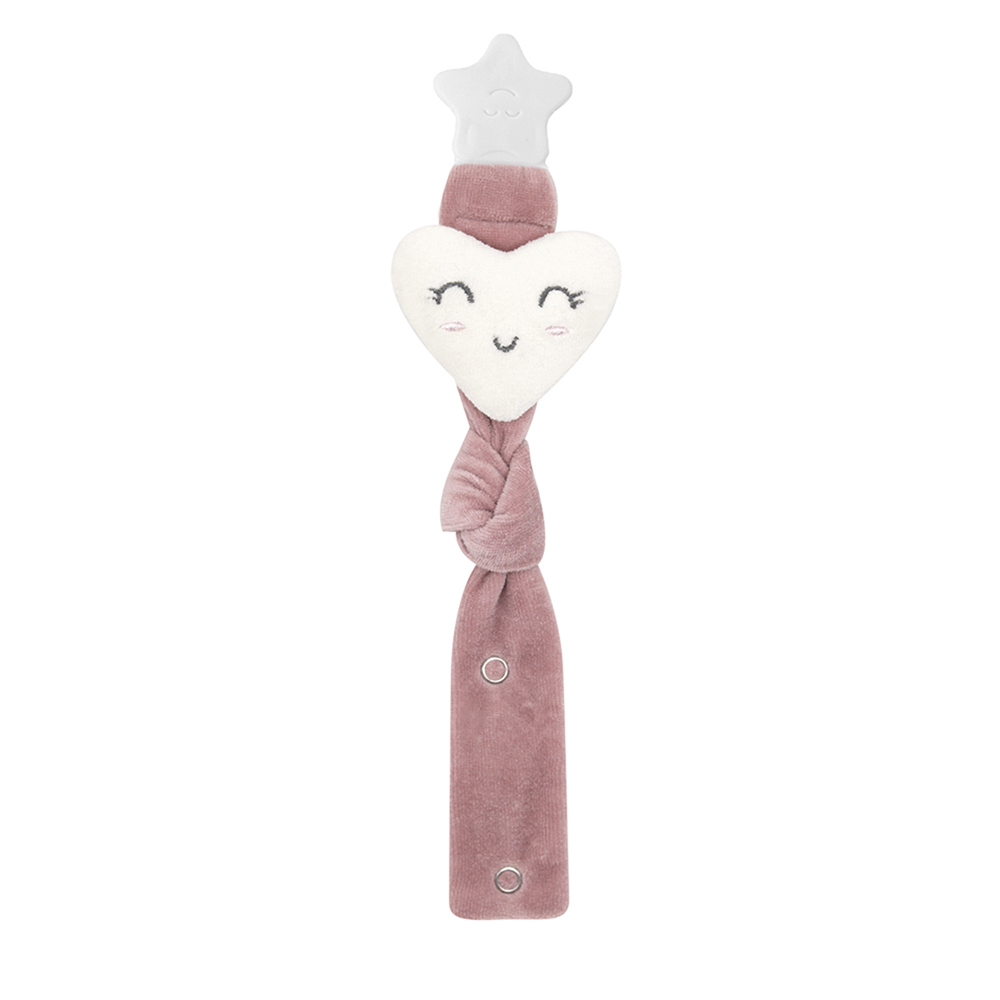 Babyjem Pacifier Heart Holder Newborn 0 M+ Pink