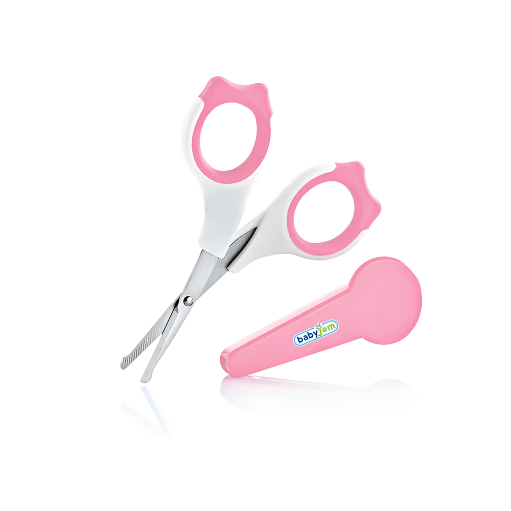 Babyjem Nail Scissors with Case for Newborn 0 M+ Blue