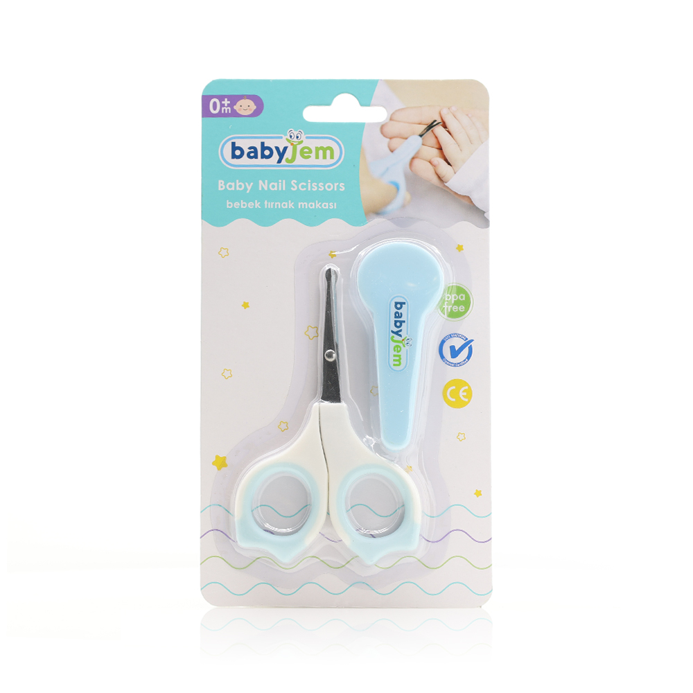 Babyjem Nail Scissors for Newborn 0 M+ Blue