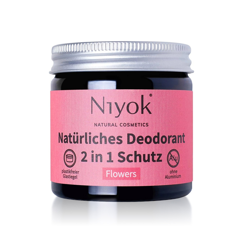 Niyok Deo Cream Flowers - Fragrance Free 40ml