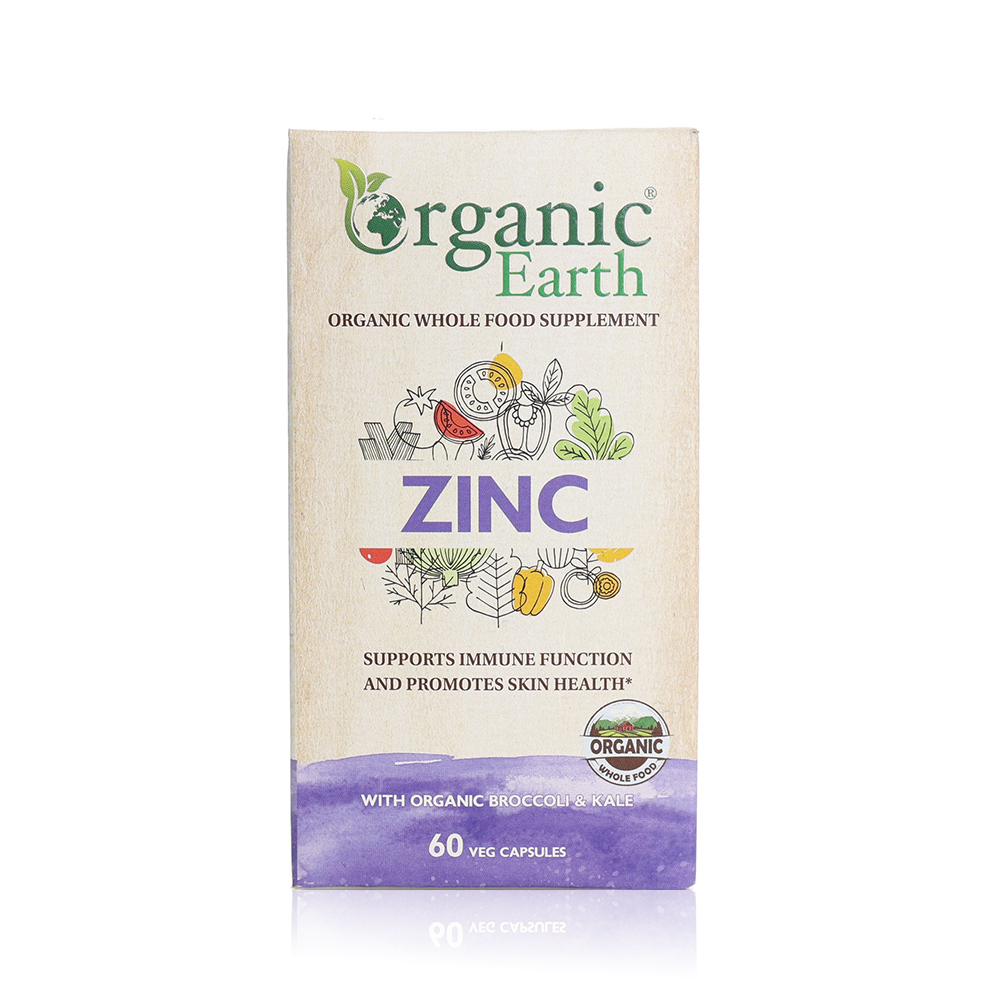 Organic Earth Zinc 25mg Capsules
